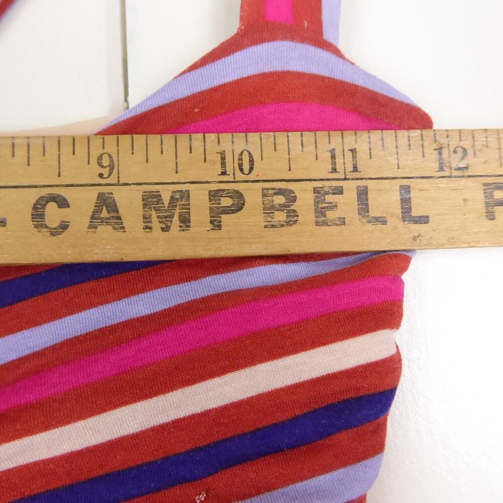 Anthropologie Maeve Dress Womens SZ M Sleeveless Striped Boho Ruffled Coastal - Picture 7 of 15
